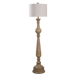 1 Light Floor Lamp In Farmhouse Style-66 Inches Tall and 17 Inches Wide