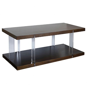 Austin - 2-Tier Coffee Table In Modern Style-18 Inches Tall and 50 Inches Wide - 1301167