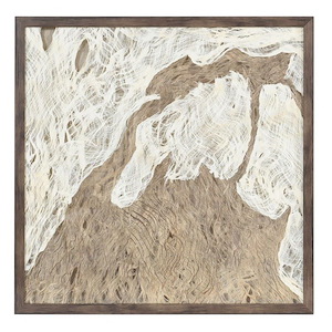 Swept Away Shadow Box II - Framed Wall Art In Modern Style-23.6 Inhces Tall and 23.6 Inches Wide