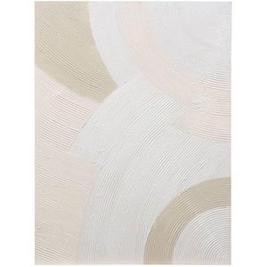 Monochrome Arches I - Frameless Abstract Canvas Wall Art In Modern Style-47.24 Inhces Tall and 35.4 Inches Wide
