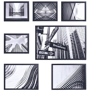 Cityscape - Framed Wall Art In Modern Style-24 Inches Tall and 16 Inches Wide