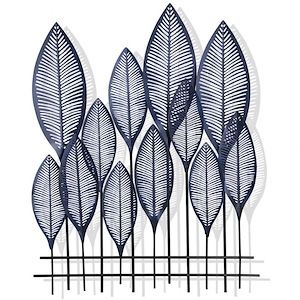 Nola - Metal Leaves In Contemporary Style-34 Inches Tall and 26 Inches Wide
