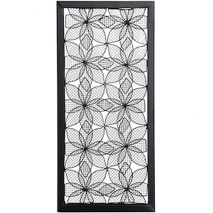 Kaleido - Open Work Metal Flower Box Wall Art In Contemporary Style-26 Inches Tall and 1.25 Inches Wide