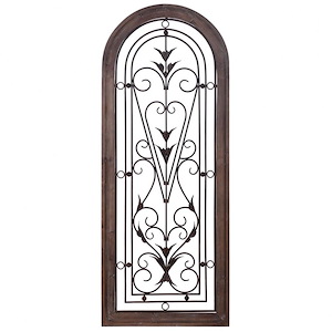 Traditional Scroll - Wall Sculpture In Traditional Style-50 Inches Tall and 20 Inches Wide