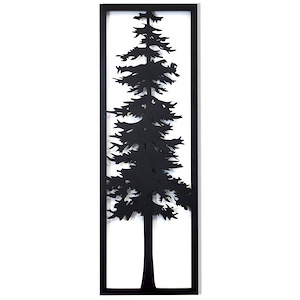 Cypress I - Laser Cut Wall Art In Rustic Style-36 Inches Tall and 12 Inches Wide