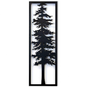 Cypress II - Laser Cut Wall Art In Rustic Style-36 Inches Tall and 12 Inches Wide