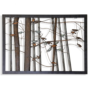 Branch Out  - Alternative Iron Wall Art In Industrial Style-27.6 Inches Tall and 39.4 Inches Wide