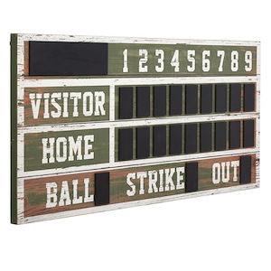 Wooden Scoreboard - 48 Inch Wall Decor