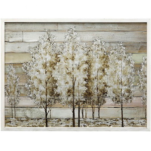 Wooden Grove - 40 Inch Hand Painted Art