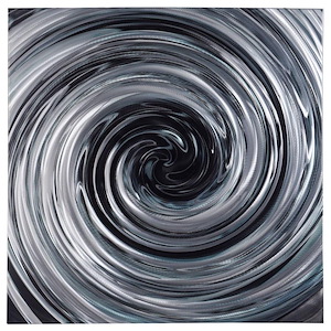 Laney - Swirl Circle Abstract Panel In Contemporary Style-39 Inches Tall and 39 Inches Wide