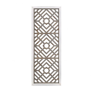 Lara - Wooden Wall Panel With Open Work Design In Bohemian Style-42 Inches Tall and 16 Inches Wide