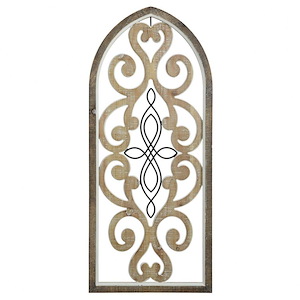 Traditional Screen - Wall Sculpture In Traditional Style-36 Inches Tall and 16 Inches Wide