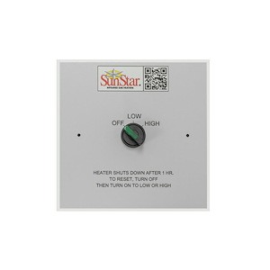Single Switch Controller with Built-In 60 minute Solid State Timer and Luminated 3 Position Switch for Recessed Wall Applications