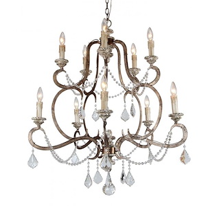 Ballerina - 10 Light Chandelier-38 Inches Tall and 33 Inches Wide