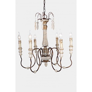 Luca - 6 Light Chandelier-26 Inches Tall and 27 Inches Wide