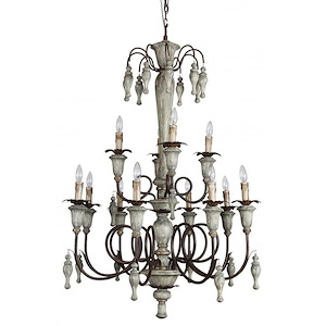 Maya - 12 Light Large Chandelier-50 Inches Tall and 35 Inches Wide