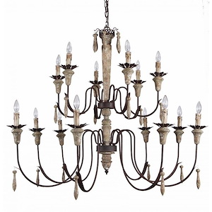 Cassandra - 14 Light Chandelier-38 Inches Tall and 48 Inches Wide