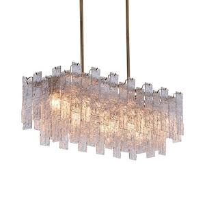 Flavia - 7 Light Long Chandelier-12 Inches Tall and 31 Inches Wide