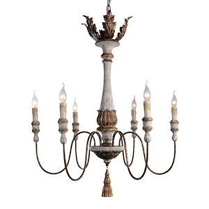 Calandra - 6 Light Chandelier-34 Inches Tall and 33 Inches Wide