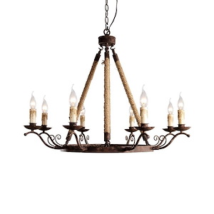 Taormina - 8 Light Small Chandelier-26 Inches Tall and 34 Inches Wide