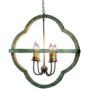 Bolonia - 4 Light Chandelier-29 Inches Tall and 26 Inches Wide