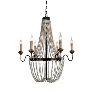 Concetta - 6 Light Chandelier-33 Inches Tall and 29 Inches Wide