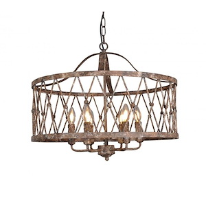 Aida - 6 Light Chandelier-21 Inches Tall and 24 Inches Wide