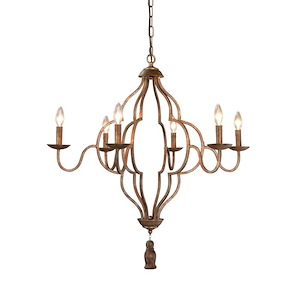 Marica - 6 Light Chandelier-28 Inches Tall and 32 Inches Wide