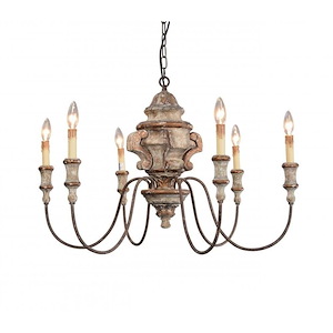 Cianna - 6 Light Chandelier-22 Inches Tall and 32 Inches Wide