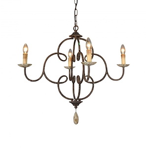 Felisa - 4 Light Chandelier-26 Inches Tall and 29 Inches Wide