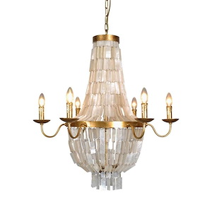 Viviana - 6 Light Chandelier-33 Inches Tall and 30 Inches Wide