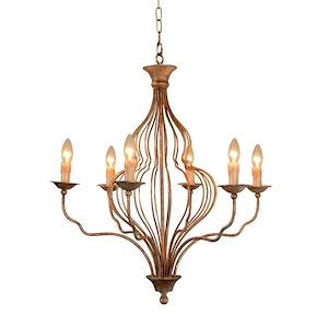 Kachina - 6 Light Chandelier-32 Inches Tall and 30 Inches Wide