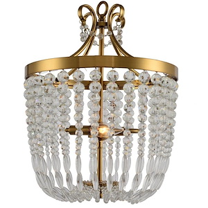 Darcia - 2 Light Small Chandelier-18 Inches Tall and 14 Inches Wide