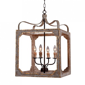 Nadia - 4 Light Large Chandelier-28 Inches Tall and 18 Inches Wide