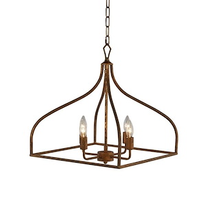 Mea - 4 Light Chandelier-19 Inches Tall and 17 Inches Wide
