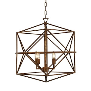 Paola - 4 Light Chandelier-24 Inches Tall and 21 Inches Wide