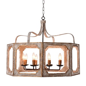 Nadia - 8 Light Octagon Chandelier-25 Inches Tall and 32 Inches Wide