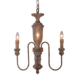 Alina - 3 Light Chandelier-20 Inches Tall and 18 Inches Wide