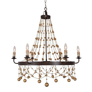 Martina - 6 Light Chandelier-39 Inches Tall and 34 Inches Wide