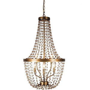 Liviana - 6 Light Chandelier-34 Inches Tall and 19 Inches Wide
