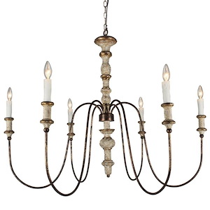 Karalea - 6 Light Chandelier-34 Inches Tall and 43 Inches Wide