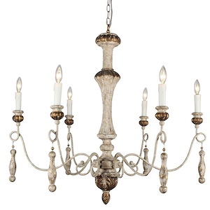Elenore - 6 Light Chandelier-36 Inches Tall and 38 Inches Wide