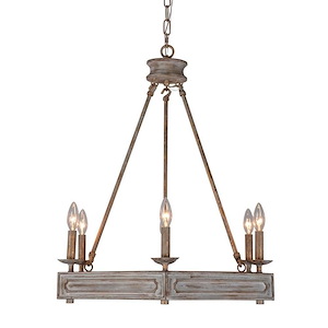 Charlotte - 6 Light Chandelier-27 Inches Tall and 25 Inches Wide