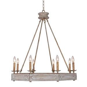Charlotte - 8 Light Chandelier-35 Inches Tall and 32 Inches Wide