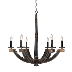 Natala - 6 Light Chandelier-29 Inches Tall and 30 Inches Wide