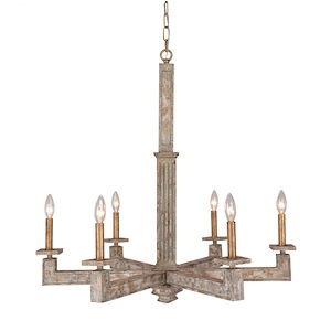 Silvana - 6 Light Chandelier-30 Inches Tall and 31 Inches Wide