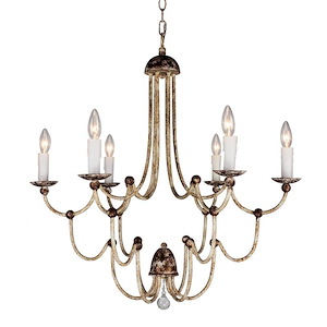 Vianca - 6 Light Chandelier-30 Inches Tall and 30 Inches Wide