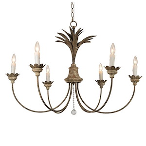 Madline - 6 Light Chandelier-25 Inches Tall and 33 Inches Wide