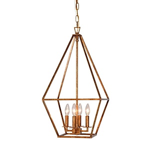 Byni - 4 Light Chandelier-27 Inches Tall and 14 Inches Wide