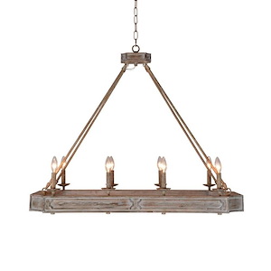 Charlotte - 8 Light Long Chandelier-31 Inches Tall and 39 Inches Wide